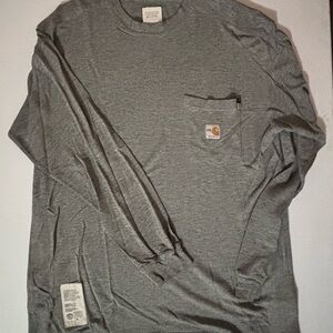 Carhartt FR  Men's Gray Long Sleeve Shirt